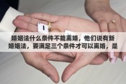 婚姻法什么条件不能离婚，他们说有新婚姻法，要满足三个条件才可以离婚，是这样的吗