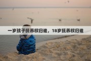 一岁孩子抚养权归谁，18岁抚养权归谁