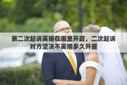 第二次起诉离婚在哪里开庭，二次起诉对方坚决不离婚多久开庭