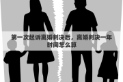 第一次起诉离婚判决后，离婚判决一年时间怎么算