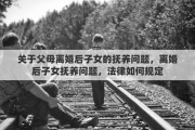 关于父母离婚后子女的抚养问题，离婚后子女抚养问题，法律如何规定