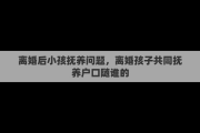离婚后小孩抚养问题，离婚孩子共同抚养户口随谁的