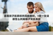 离婚孩子抚养权共同抚养权，3男一女法律怎么判离婚子女抚养权