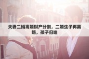 夫妻二婚离婚财产分割，二婚生子再离婚，孩子归谁