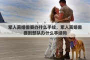 军人离婚需要办什么手续，军人离婚需要到部队办什么手续吗