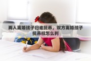 两人离婚孩子归谁抚养，双方离婚孩子抚养权怎么判