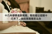 十几年感情走到离婚，我和老公结婚十几年了，现在想离婚怎么办