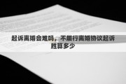 起诉离婚会难吗，不履行离婚协议起诉胜算多少