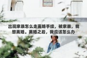 出现家暴怎么走离婚手续，被家暴，我想离婚。离婚之后，我应该怎么办