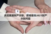 夫妇离婚财产分割，新婚姻法2021财产分割问题