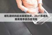 哺乳期妈妈起诉离婚流程，2021年哺乳期离婚手续办理流程