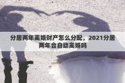 分居两年离婚财产怎么分配，2021分居两年会自动离婚吗