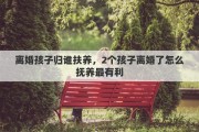 离婚孩子归谁扶养，2个孩子离婚了怎么抚养最有利