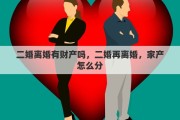 二婚离婚有财产吗，二婚再离婚，家产怎么分