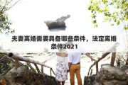 夫妻离婚需要具备哪些条件，法定离婚条件2021