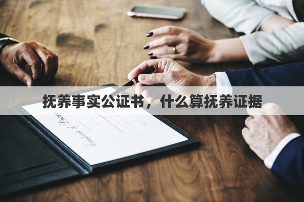 抚养事实公证书，什么算抚养证据