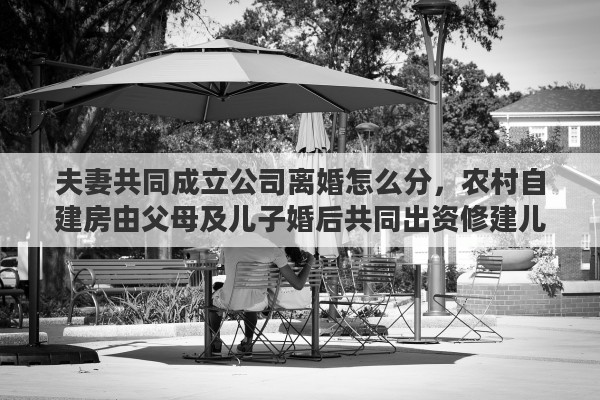 夫妻共同成立公司离婚怎么分，农村自建房由父母及儿子婚后共同出资修建儿子离婚该怎么算