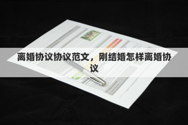 离婚协议协议范文，刚结婚怎样离婚协议