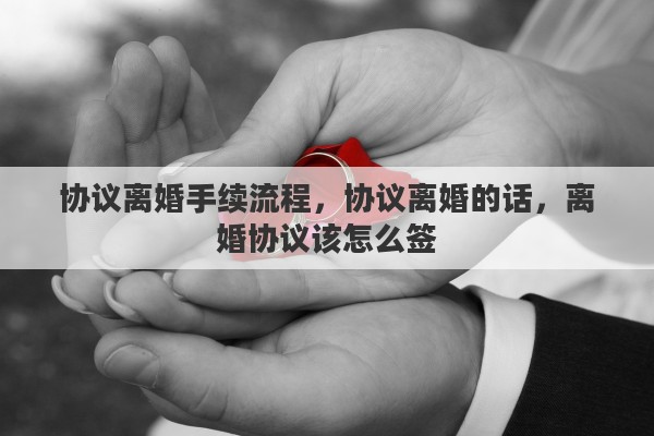 协议离婚手续流程，协议离婚的话，离婚协议该怎么签