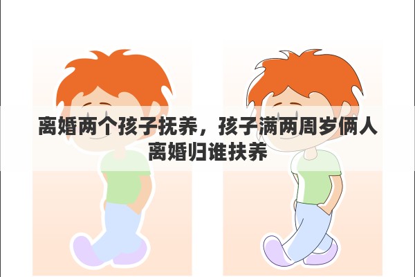 离婚两个孩子抚养，孩子满两周岁俩人离婚归谁扶养