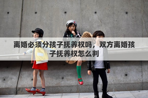 离婚必须分孩子抚养权吗，双方离婚孩子抚养权怎么判