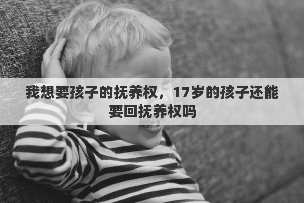 我想要孩子的抚养权，17岁的孩子还能要回抚养权吗