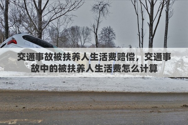 交通事故被扶养人生活费赔偿，交通事故中的被扶养人生活费怎么计算