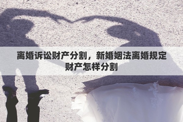 离婚诉讼财产分割，新婚姻法离婚规定财产怎样分割