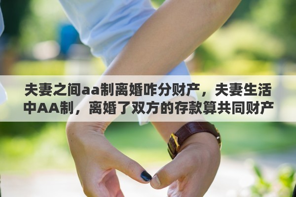 夫妻之间aa制离婚咋分财产，夫妻生活中AA制，离婚了双方的存款算共同财产吗