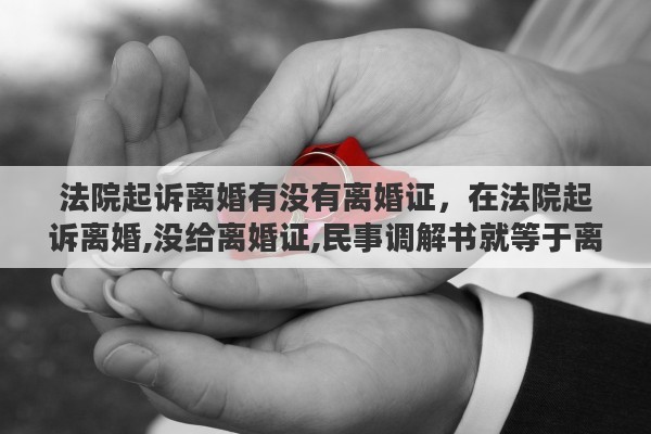 法院起诉离婚有没有离婚证，在法院起诉离婚,没给离婚证,民事调解书就等于离婚证吗