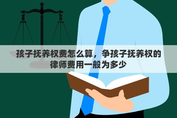 孩子抚养权费怎么算，争孩子抚养权的律师费用一般为多少