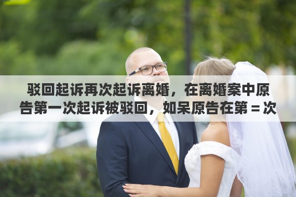 驳回起诉再次起诉离婚，在离婚案中原告第一次起诉被驳回，如呆原告在第＝次起诉的话，被告耍怎么应诉
