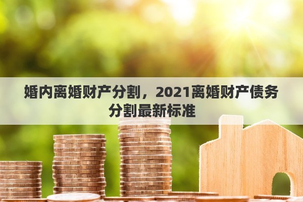 婚内离婚财产分割，2021离婚财产债务分割最新标准