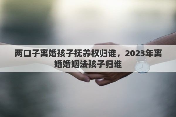 两口子离婚孩子抚养权归谁，2023年离婚婚姻法孩子归谁