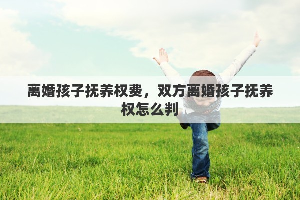 离婚孩子抚养权费，双方离婚孩子抚养权怎么判