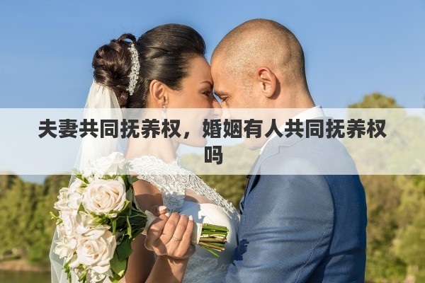 夫妻共同抚养权，婚姻有人共同抚养权吗