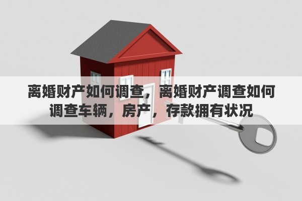 离婚财产如何调查，离婚财产调查如何调查车辆，房产，存款拥有状况