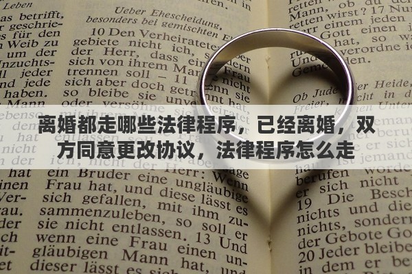 离婚都走哪些法律程序，已经离婚，双方同意更改协议，法律程序怎么走