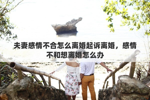 夫妻感情不合怎么离婚起诉离婚，感情不和想离婚怎么办