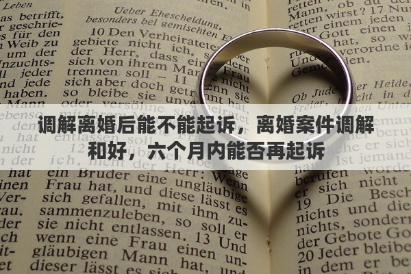 调解离婚后能不能起诉，离婚案件调解和好，六个月内能否再起诉