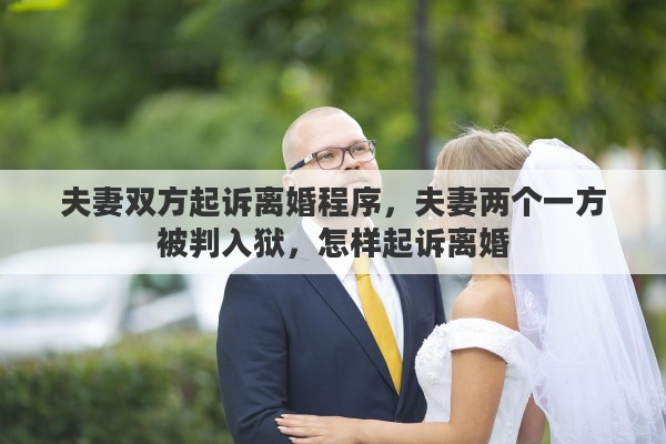 夫妻双方起诉离婚程序，夫妻两个一方被判入狱，怎样起诉离婚
