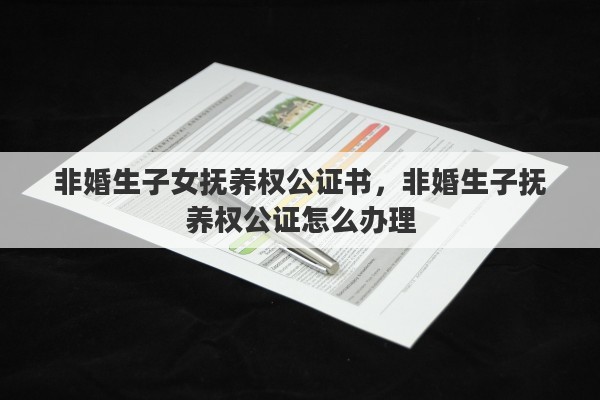 非婚生子女抚养权公证书，非婚生子抚养权公证怎么办理
